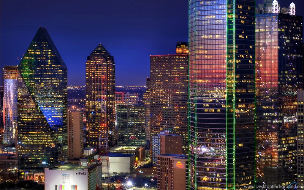 Download Wallpapers Evening In Dallas, Texas, USA (2560 X 1600 ...
