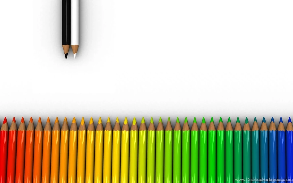 Download 1440x900 Bright Colorful Crayons Set Wallpapers