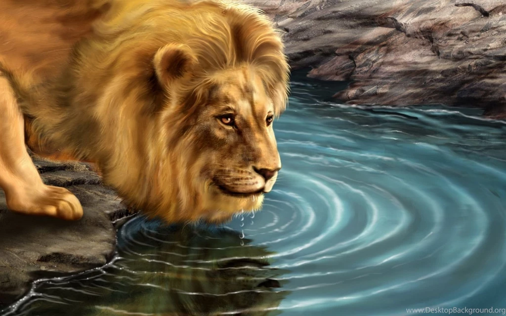 Download Lion Creative Art Abstraction Wallpapers In 1680x1050 ...