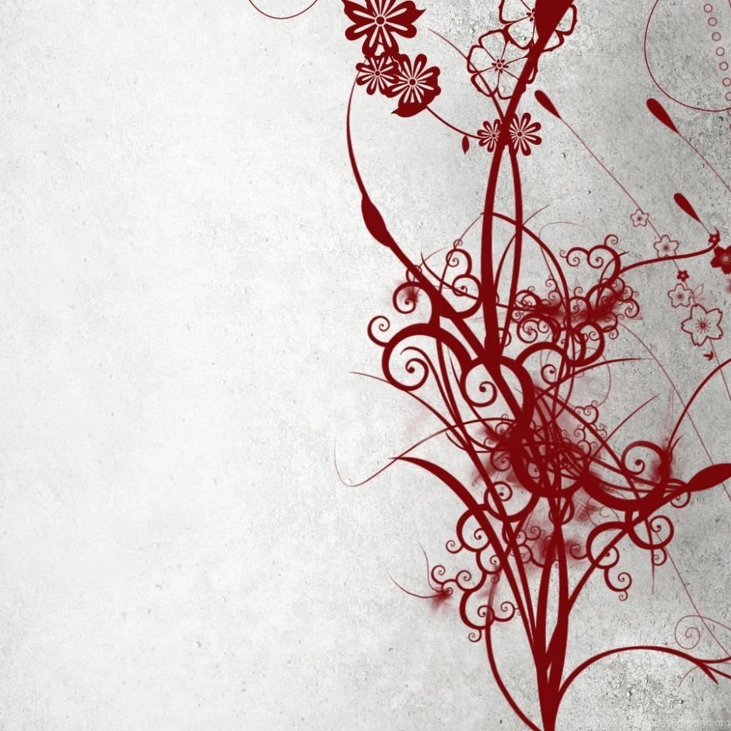 Download Wallpapers 1024x1024 Abstract, Black, White, Red iPad ...