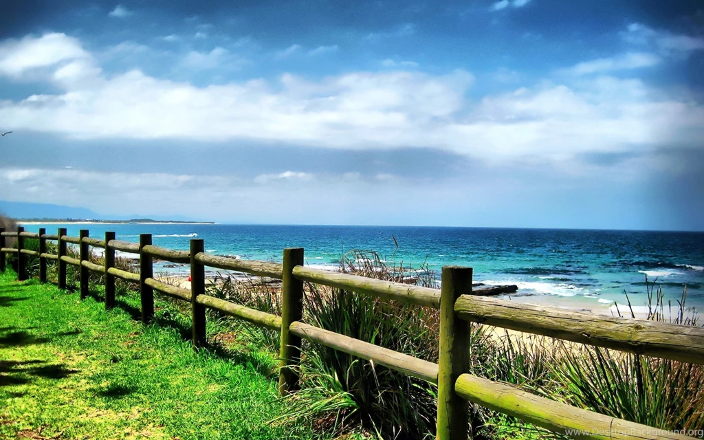 Wooden Fence With Ocean View