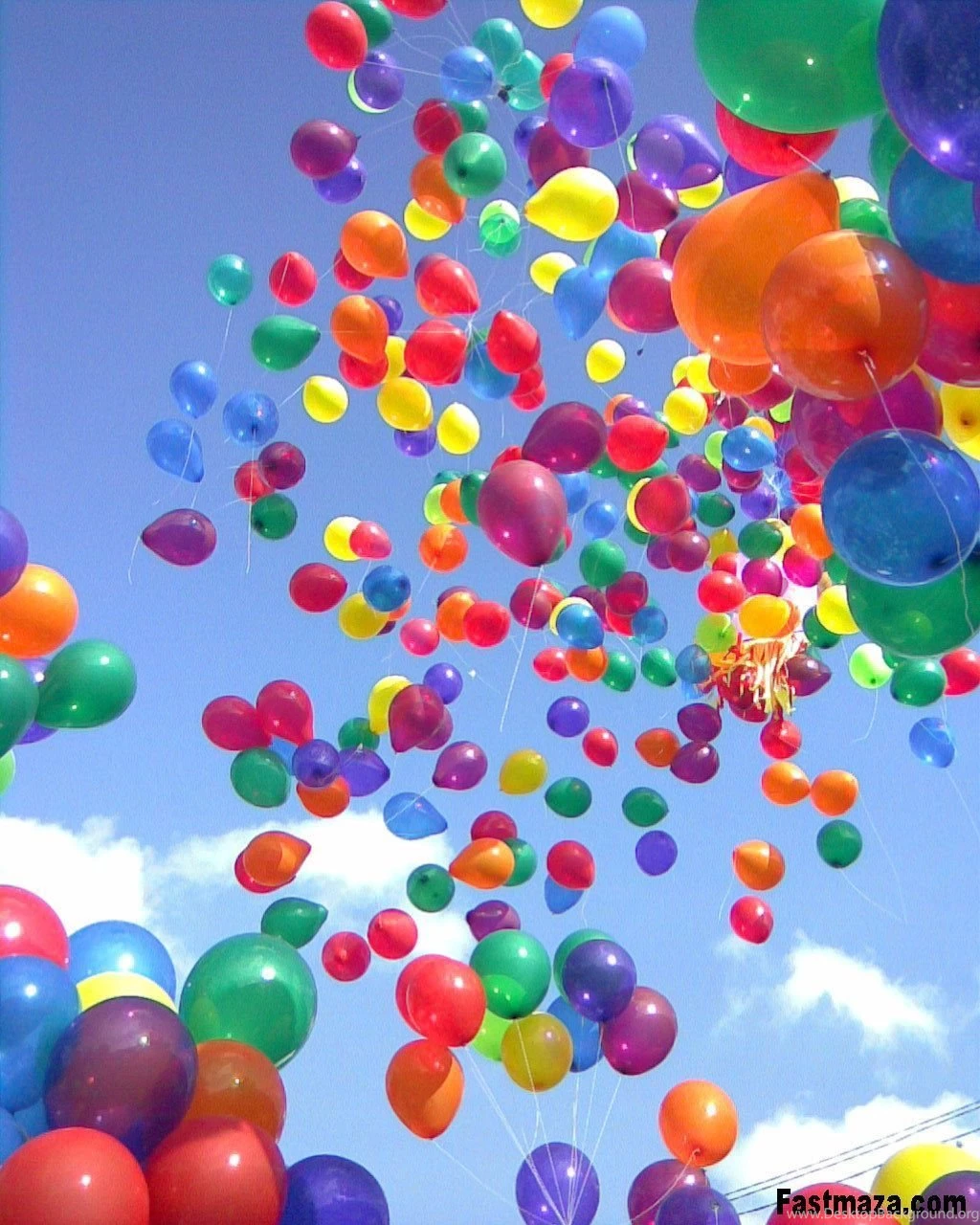 Colorful New Year Balloons Wallpapers