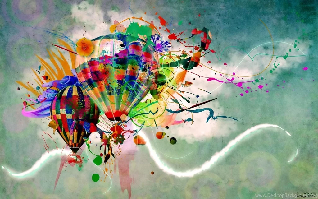 Colorful Hot Air Balloons, Sky, Digital art, 1920x1200 HD ...