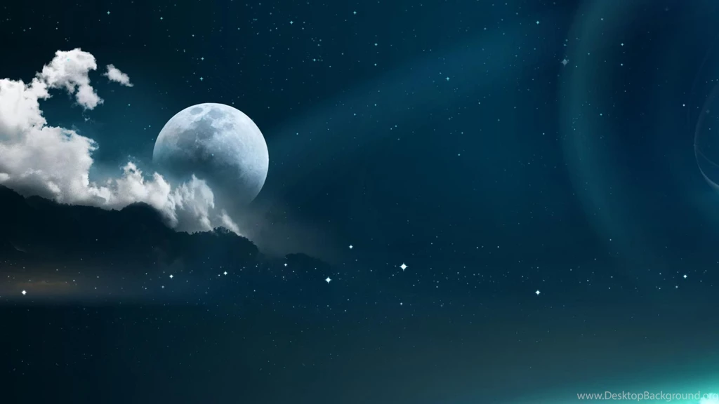 Clouds Sky Dark Stars Moon Hd Wallpapers (