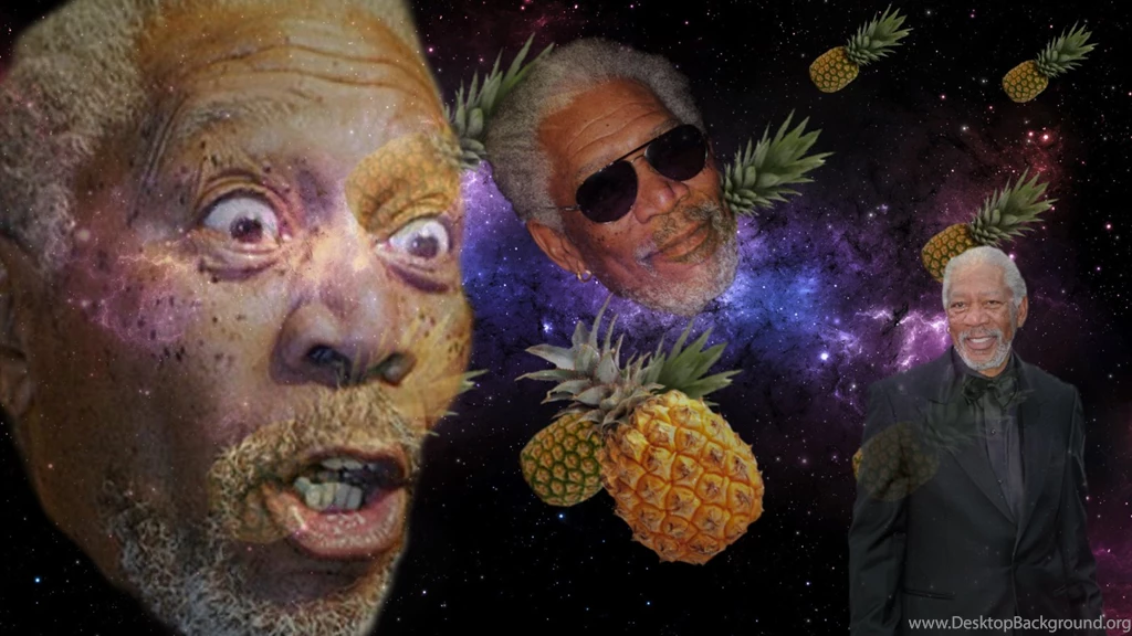 Morgan Freeman Loves Pineapples By Dragonitearmy On DeviantArt