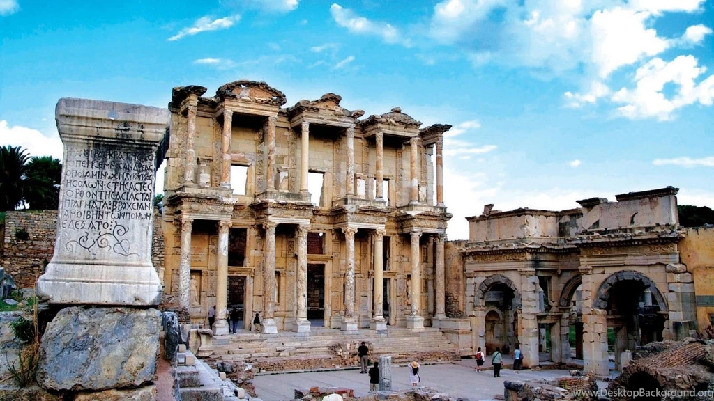 Download Wallpapers 1920x1080 Turkey, Building, Ruins Full HD 1080p ...