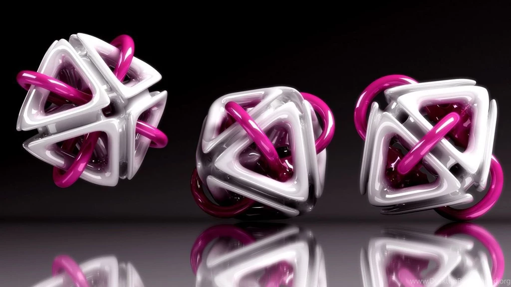 1366x768 3D Triangles Desktop PC And Mac Wallpapers