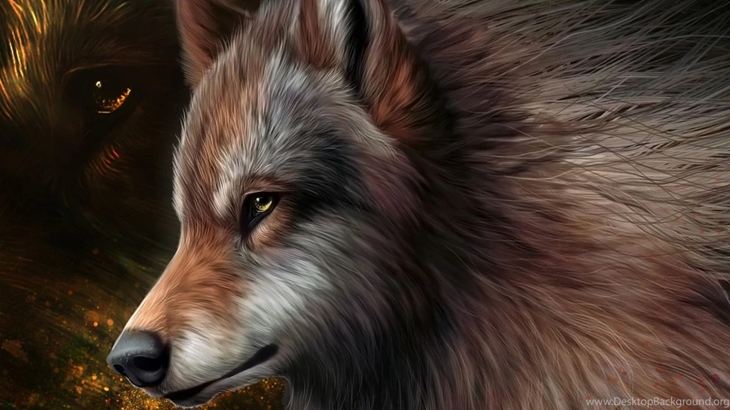 Download Wallpapers 1920x1080 Art, Wolf, Graphics, Wool Full HD ...