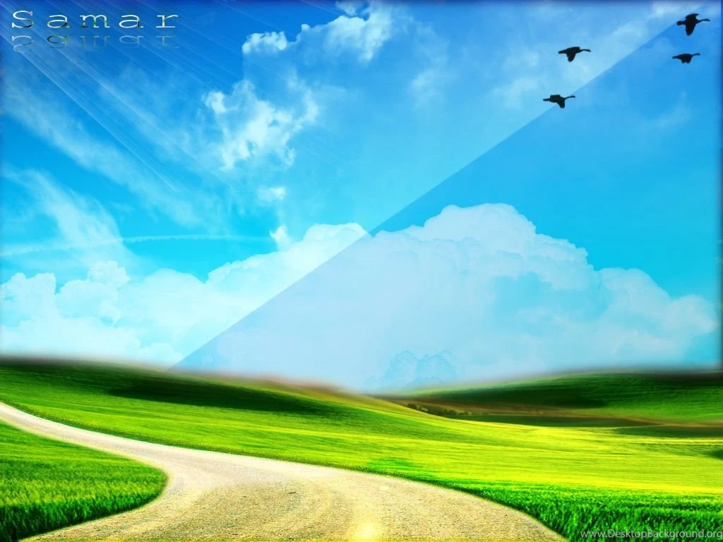 1024x768 Blue Green Nature Desktop PC And Mac Wallpapers