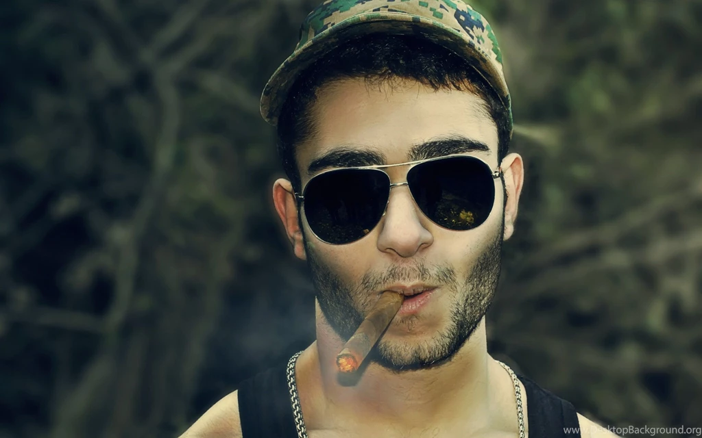 Men Cap Sunglasses Cigars Pretentious Fresh New Hd Wallpapers [Your ...
