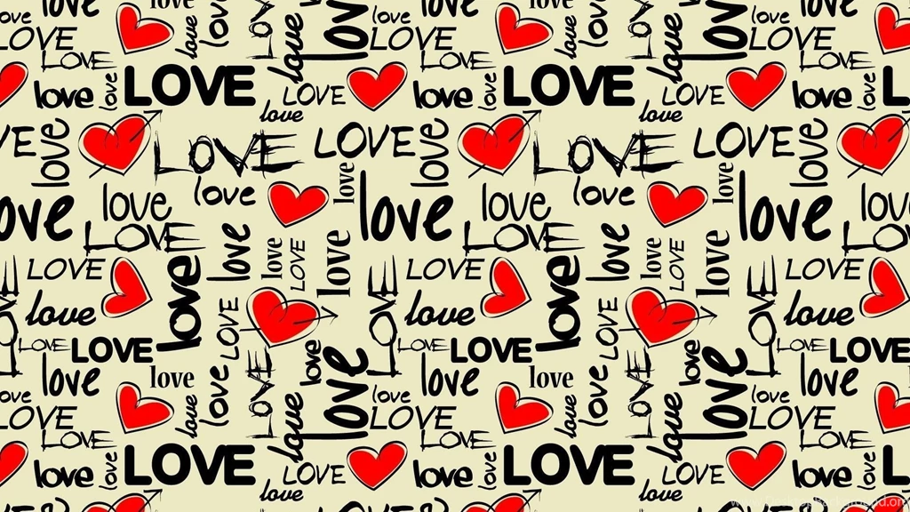 Download Wallpapers 1920x1080 Love, Art, Texture, Colorful, Heart ...