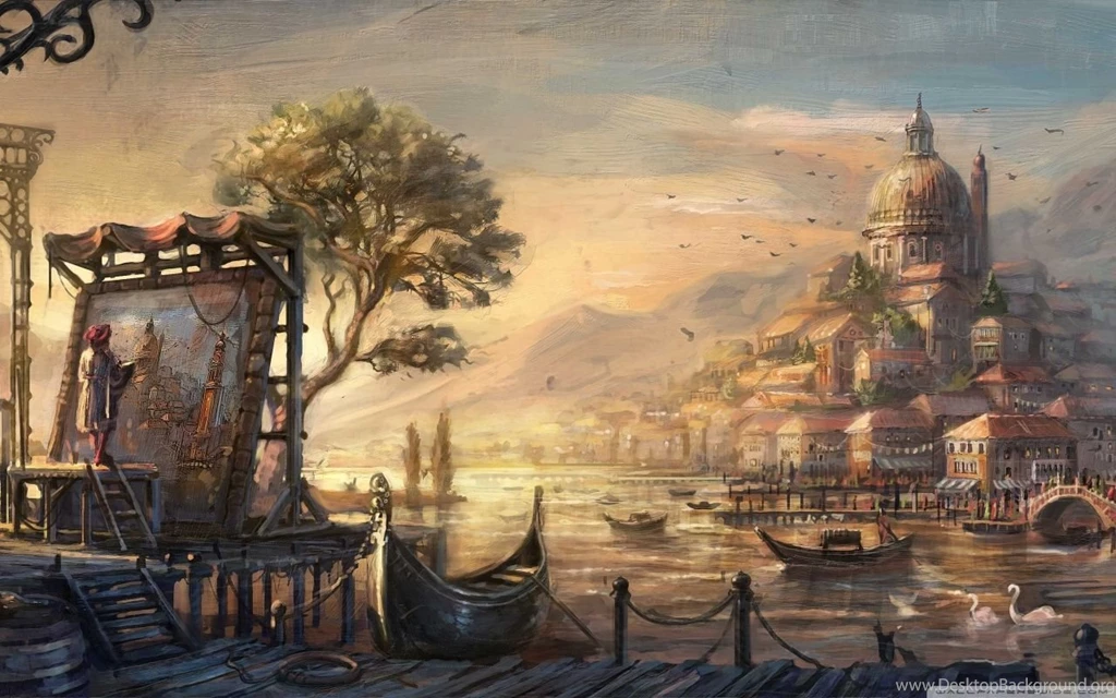 Venice Artwork Widescreen Wallpapers