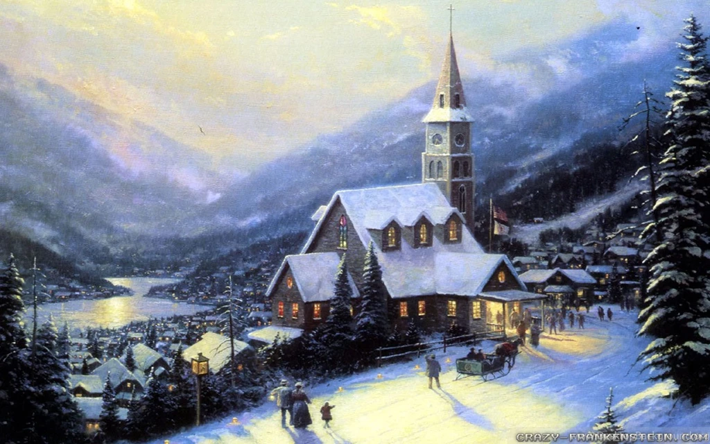 Winter Christmas Wallpapers   Crazy Frankenstein