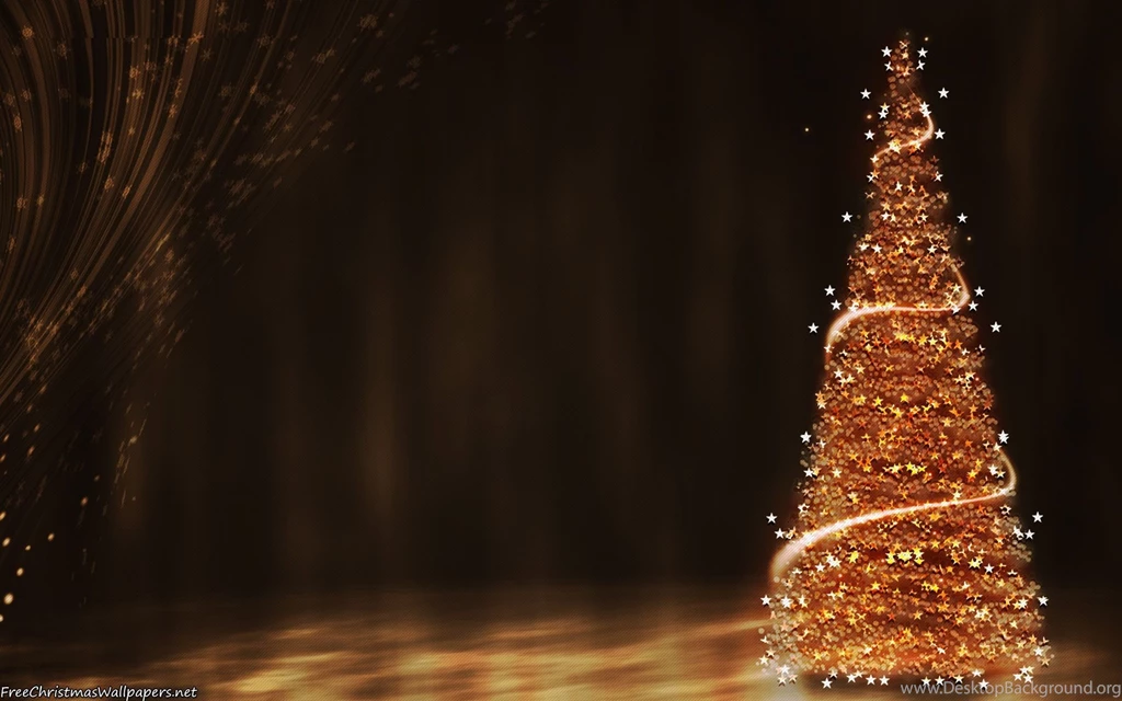 Gold Christmas Tree Wallpapers