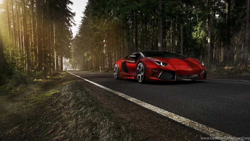 Red Lamborghini Aventador Tuning HD Wallpapers