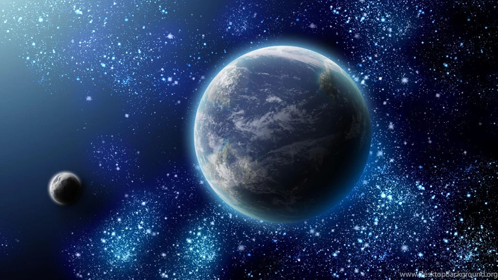 Outer Space Stars Planets Earth