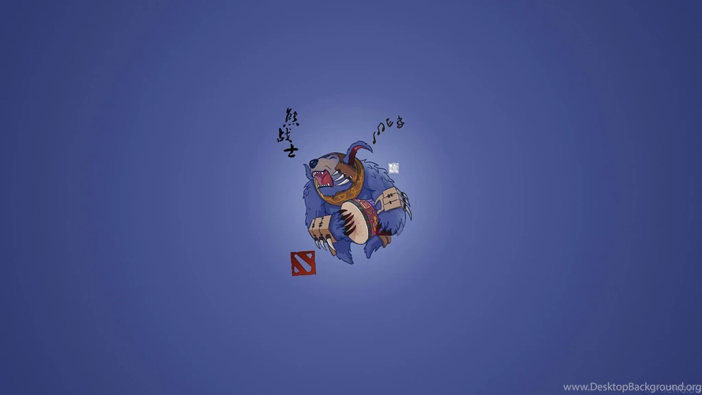 Download Wallpapers 1920x1080 Ursa, Dota 2, Chibi, Simple Art Full ...