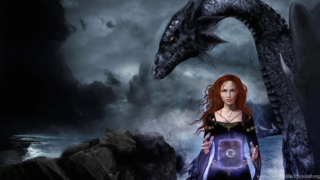 Black Dragon Girl >> HD Wallpaper, Get It Now!
