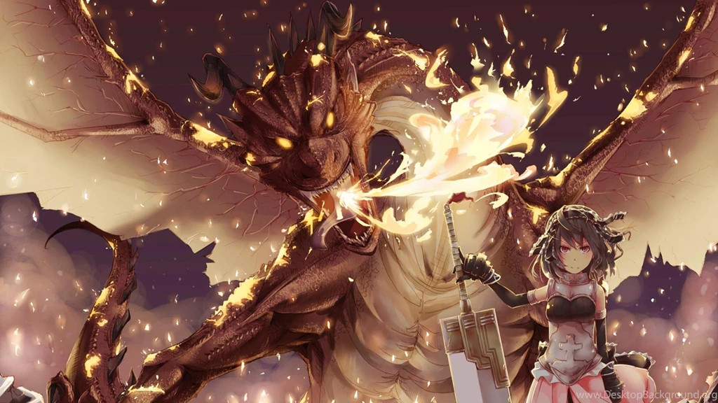 FIRE DRAGON GIRL WALLPAPER (