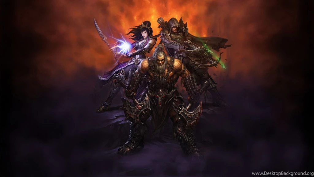 Diablo III: The Barbarian Mage And Assassin Wallpapers And Images ...