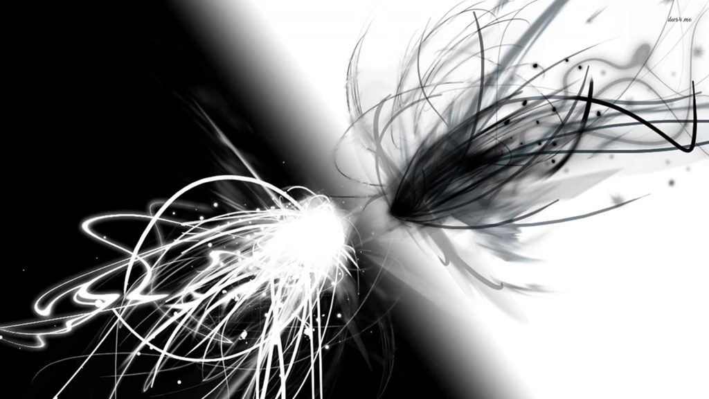 Black And White Colliding Lines Wallpapers   Abstract Wallpapers ...