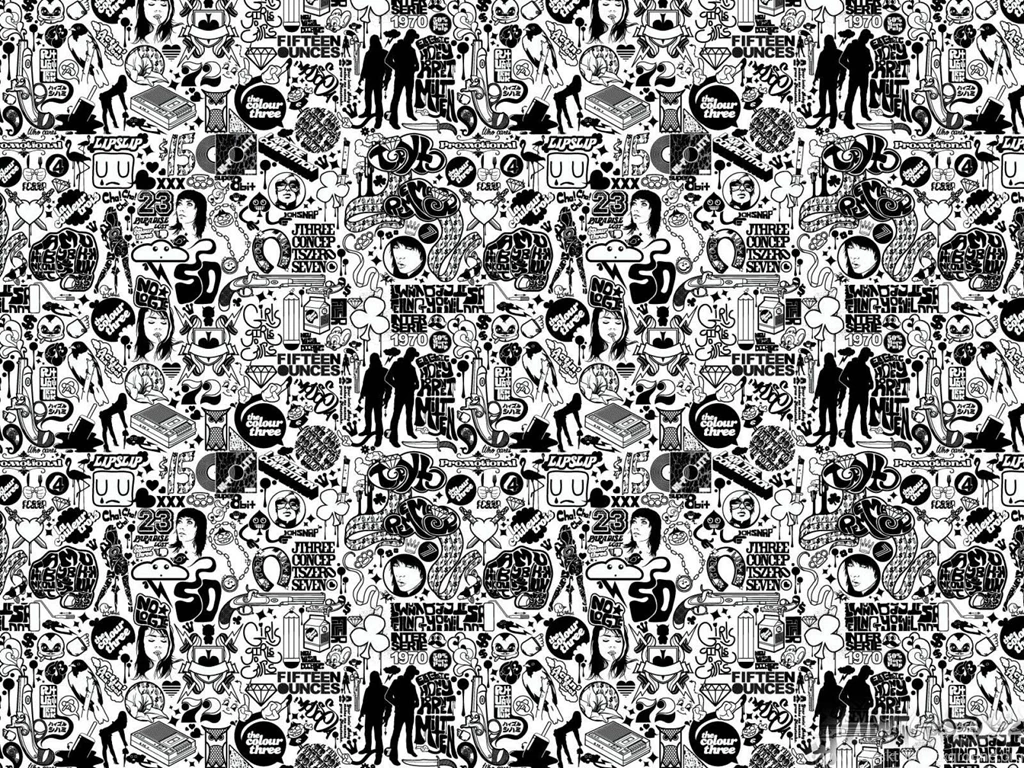 Comics Black And White Abstract Desktop Wallpapers 1024x768 ...