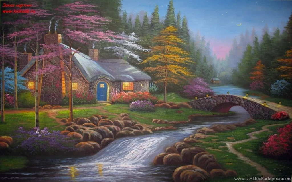 Houses: Nature Flourished House Lake River Cool Wallpapers For HD ...