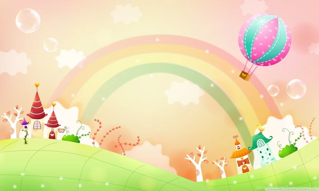 Spring Landscape With Rainbow HD Desktop Wallpapers : Widescreen ...