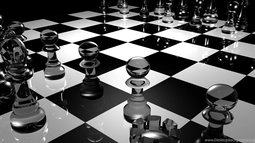 Chess 3d Black And White Hd Wallpapers