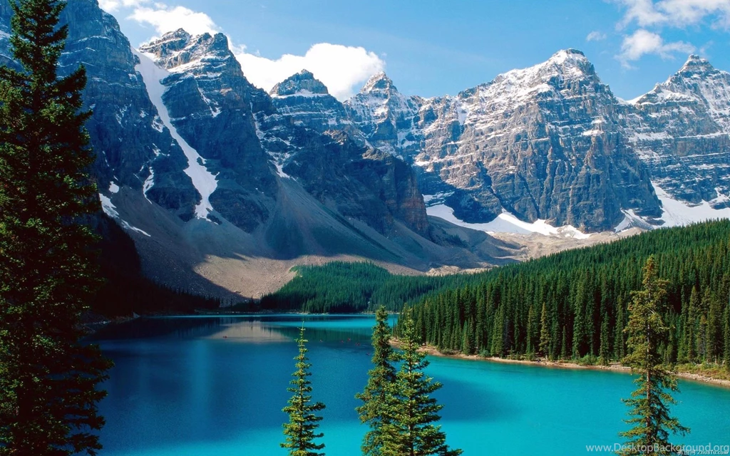 Snow Mountains Lake Wallpaper.
