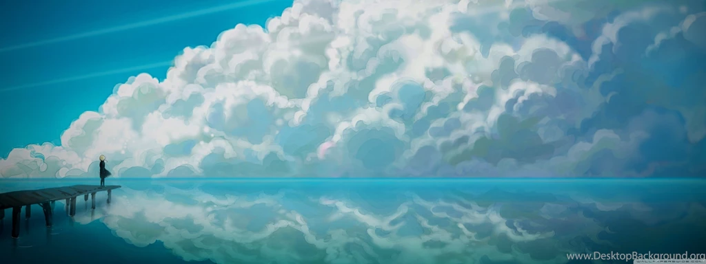Sky Anime HD Desktop Wallpapers : Widescreen : Fullscreen : Mobile ...