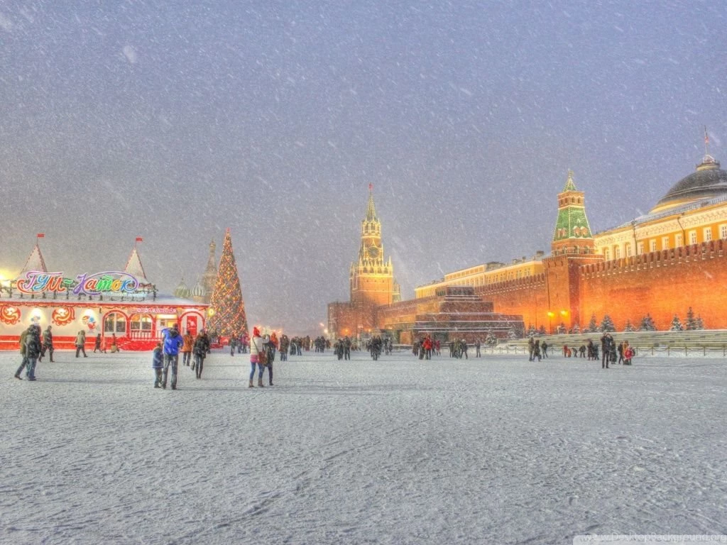 Red Square Moscow Russia Winter Holidays HD Desktop Wallpapers ...