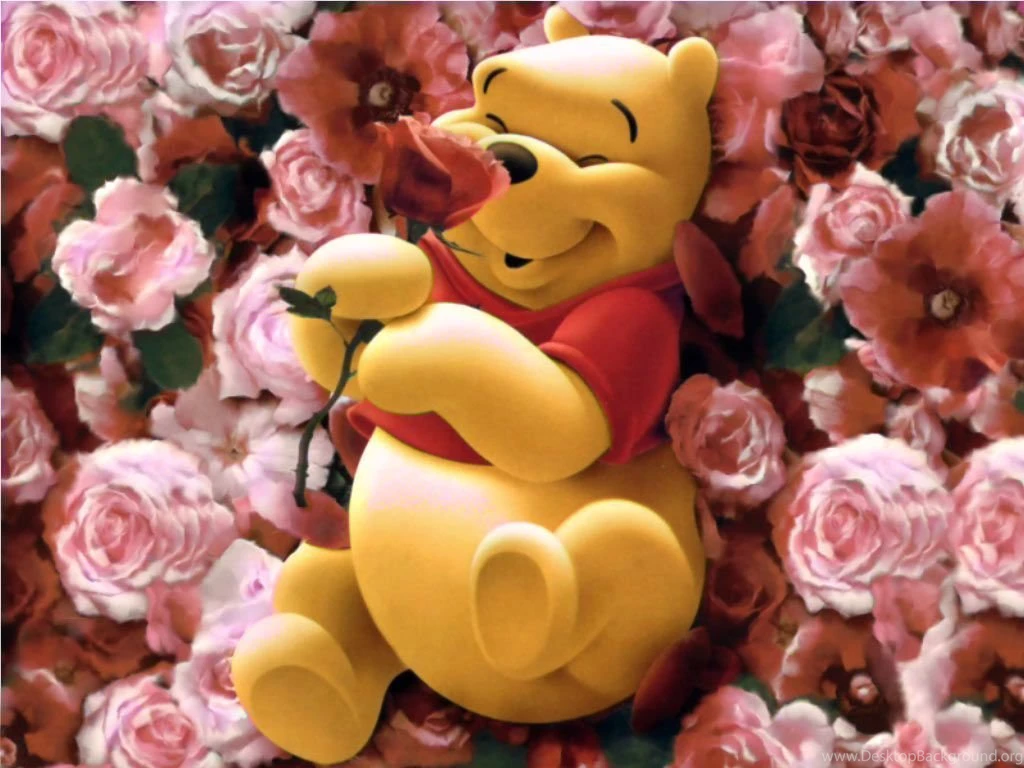 Desktop Wallpapers · Gallery · Cartoons · Winipooh On Roses
