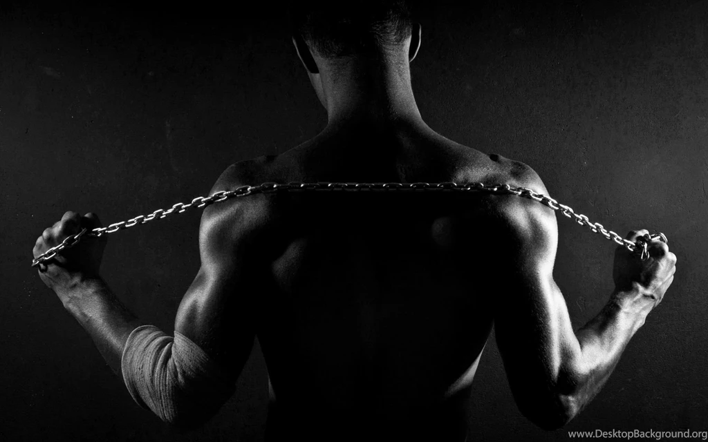 Man With The Boat And Floating Shapes Wallpapers 26715