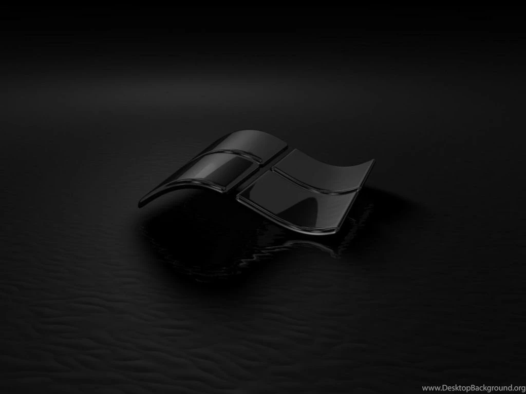 Download Wallpapers 1024x768 Windows 7, Black, Glass, Reflection ...
