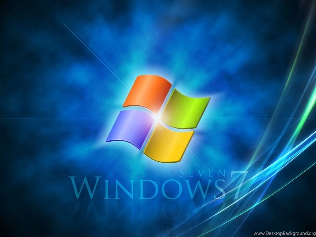 Windows 7 rays 1024 X 768 Wallpapers