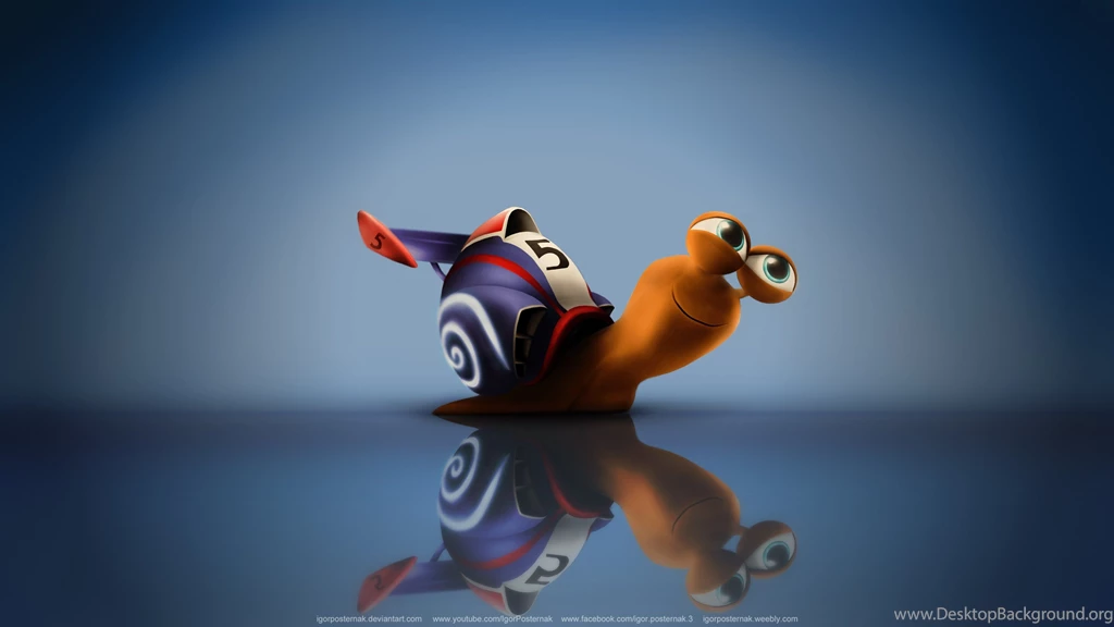 Turbo Snail Cartoon Cute Funny Love PC Mac Desktop Free Wallpapers ...