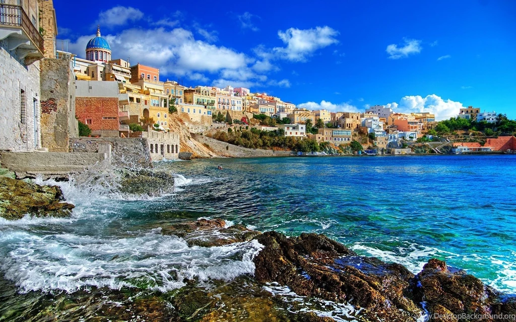 1920x1200 Greece Syros Island Wallpapers
