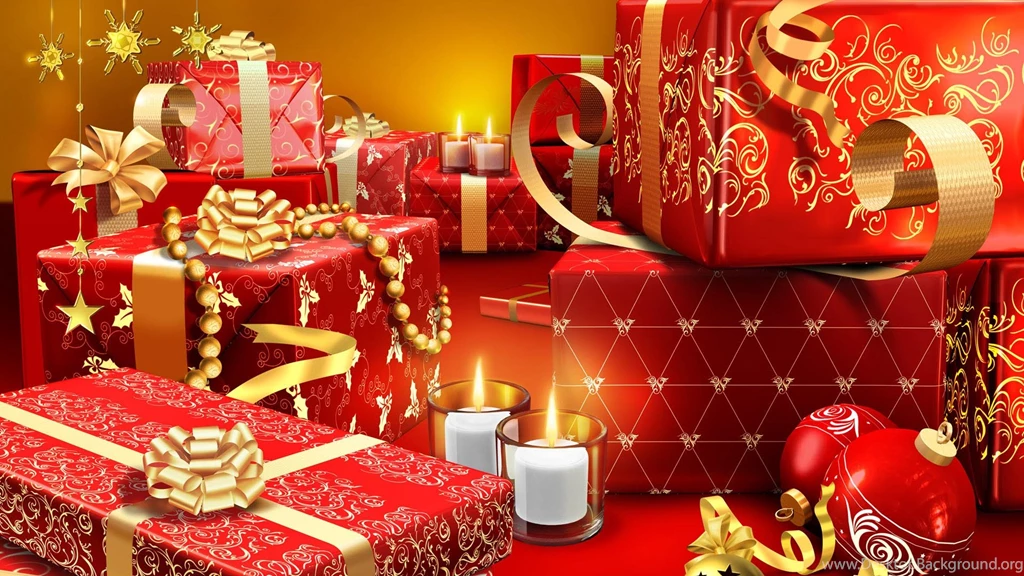 Christmas Presents Wrapped In Red HD Wallpapers » FullHDWpp   Full ...