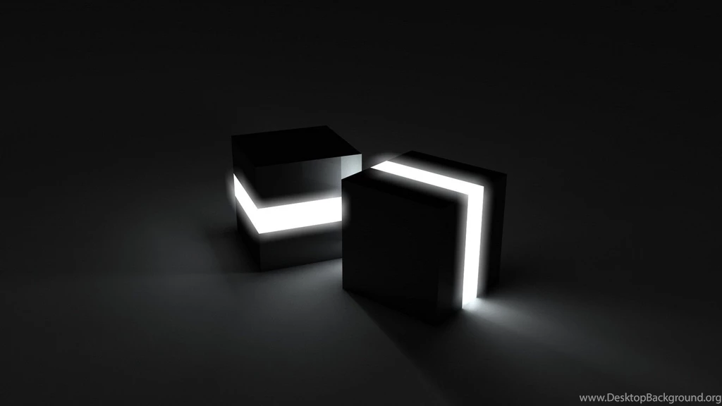 3d View Cubes Lights Wallpapers
