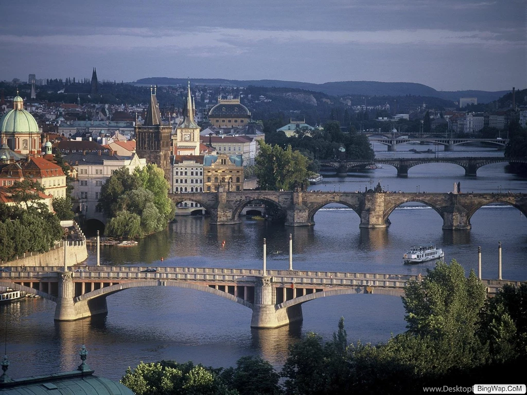 Download Bridges Spanning Prague Prague Wallpapers