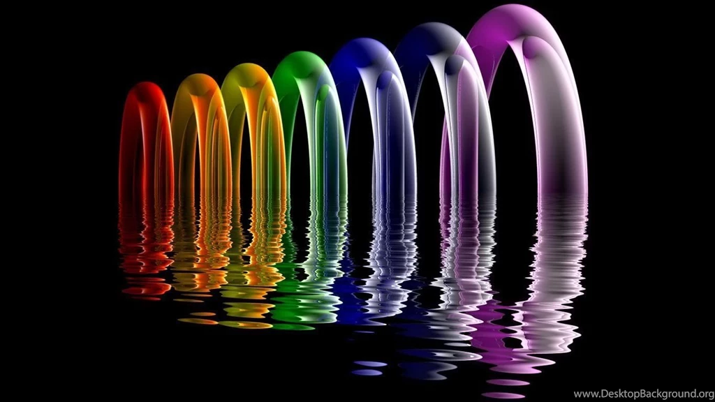 Desktop Wallpapers · Gallery · HD Notebook · Rainbow Rings Netbook ...