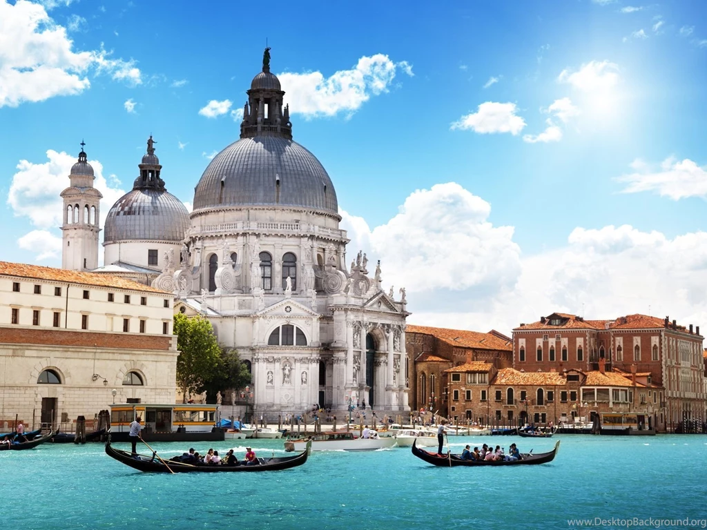 Cathedral Of Santa Maria Venice Italy Blue Cityscape HD Wallpapers ...