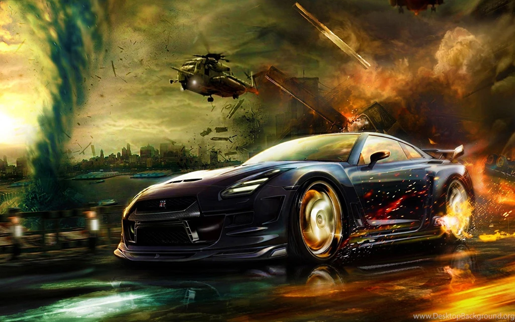 Brutal Hard Valiant Car Nissan Skyline GTR R47 Quickly Leaves From ...