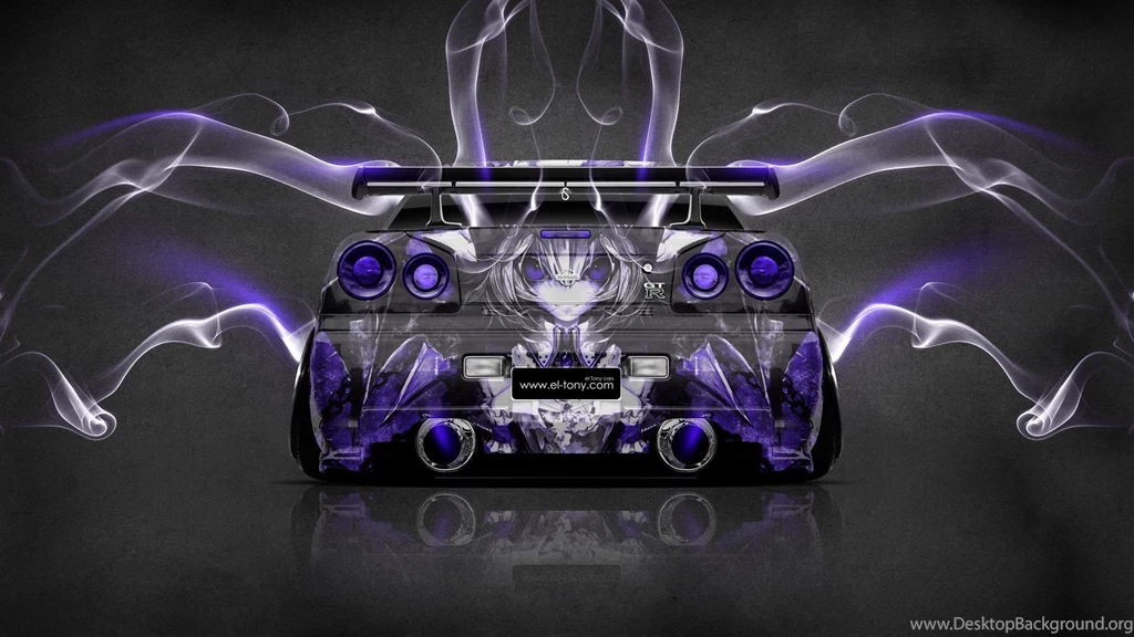 Nissan Skyline GTR R34 Anime Aerography Smoke Car 2014 « El Tony