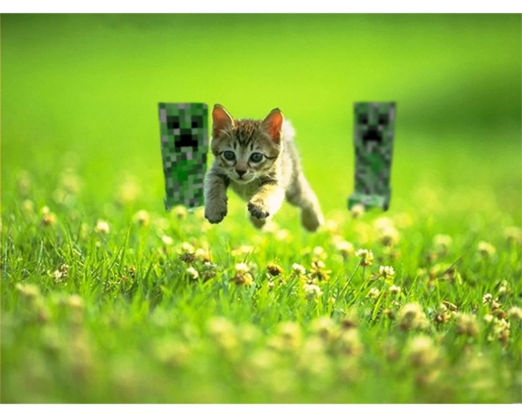 Cats Minecraft Wallpapers   1280x1024   275852