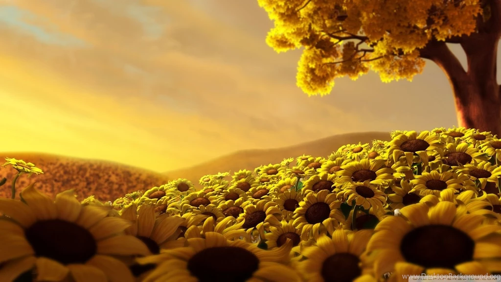 Sunflowers 3d Wallpapers 1920x1080 1511042