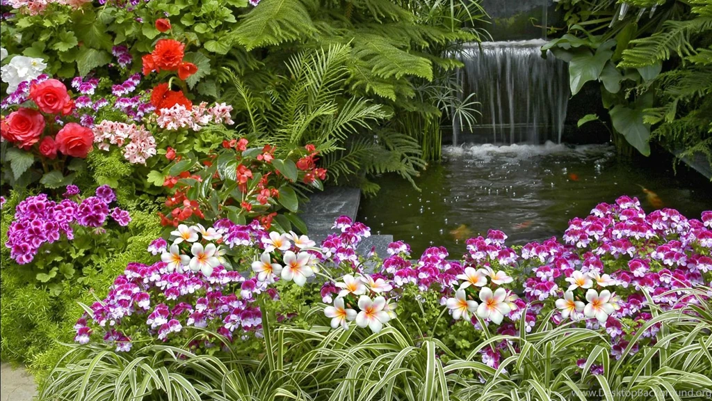 Gardens Wallpaper: Flower Garden Wallpaper Backgrounds View And ...