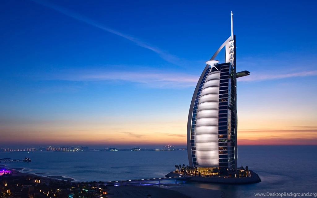 Skyscrapers Tower Arabs Dubai Sky Desktop Background Images ...
