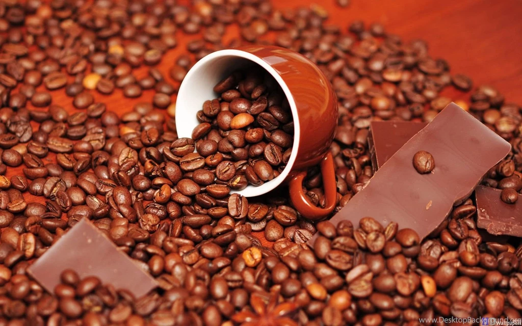Coffee Cup And Chocolate Desktop Wallpapers